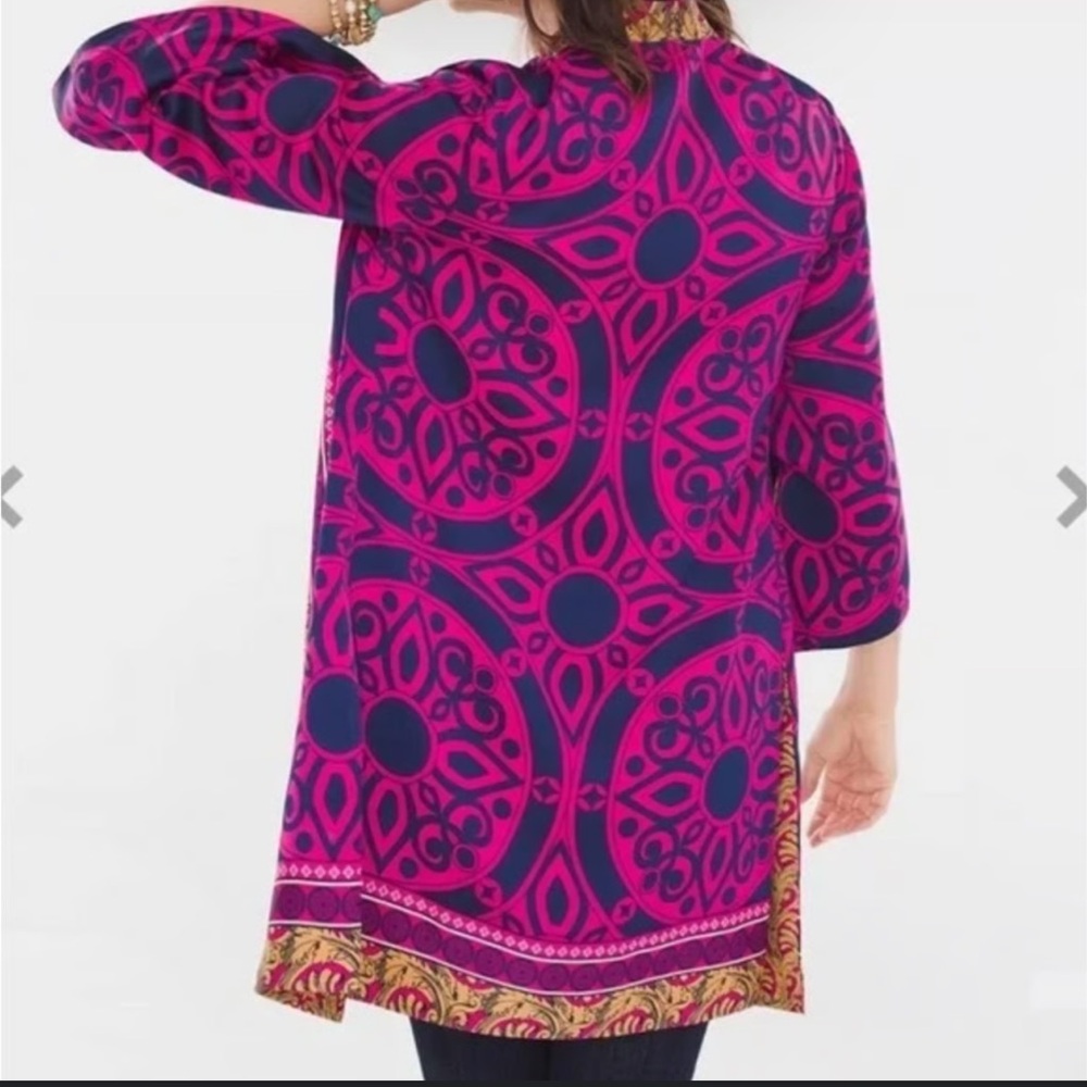 Chicos reversible 3/4 sleeve kimono L/XL - Picture 3 of 7